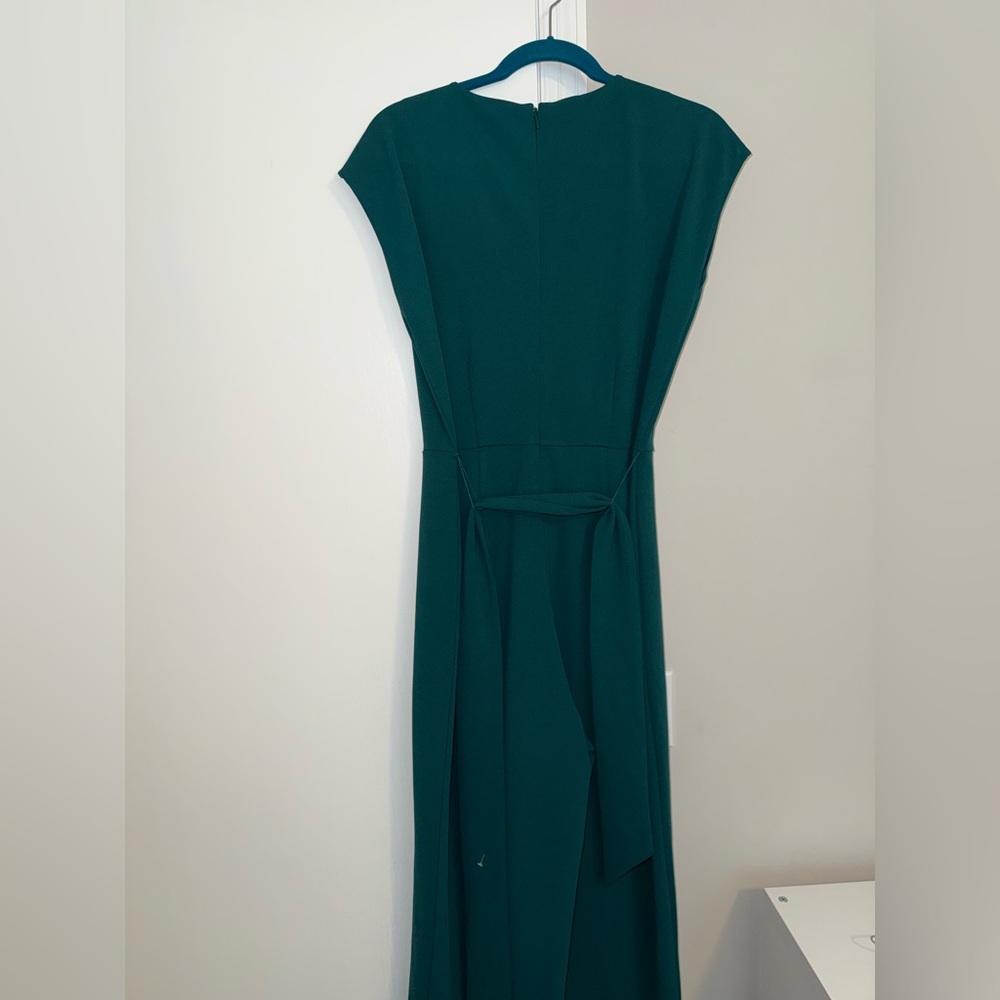 Alex Marie Teal Green Short-Sleeve Jumpsuit - Picture 3 of 4